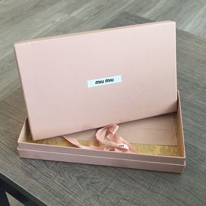 Miu Miu pink wallet on chain crossbody box